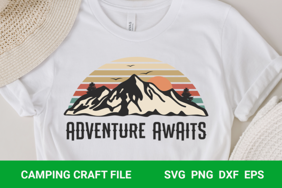 Adwenture Awaits SVG for T-Shirt Designs and Graphics