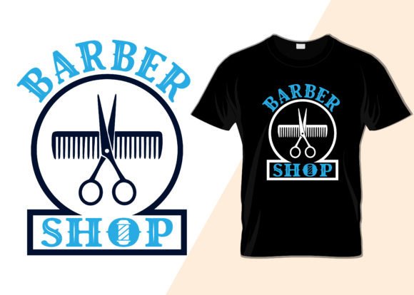 Barber Shop Typography T-Shirt Design Graphics
