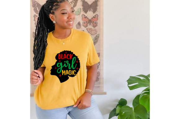 Black Girl Magic T-shirt Design Graphics for T-Shirt Designs