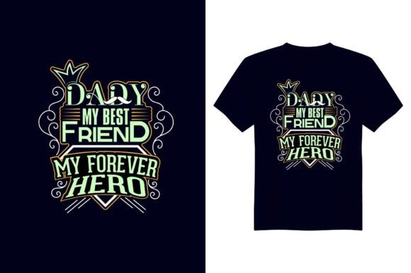 Father’s Day Vintage T-Shirt Design 19 – A Graphic Print Template for Content Creators