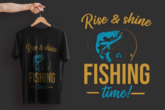 Fishing Quote T-Shirt Design for Crafting and Graphics