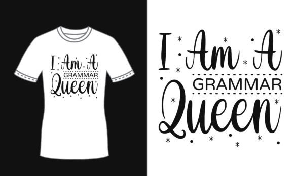 Grammar Quote Typography T Shirt Design for Print Templates and Graphics