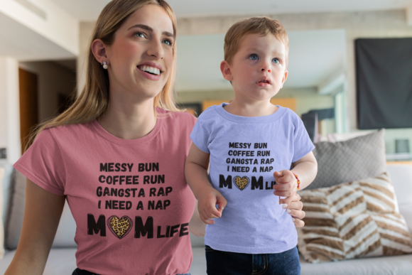 Messy Bun Coffee Run Graphics