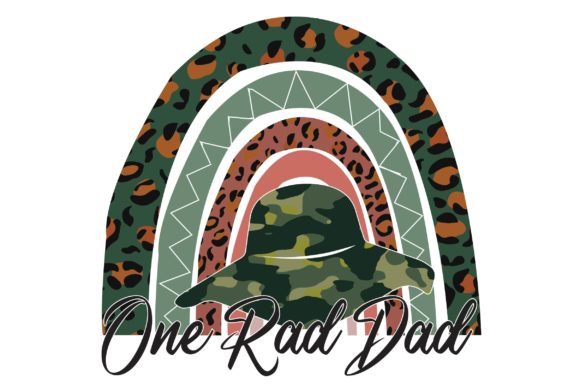 One Rad Dad Sublimation T-Shirt Design for Commercial Use