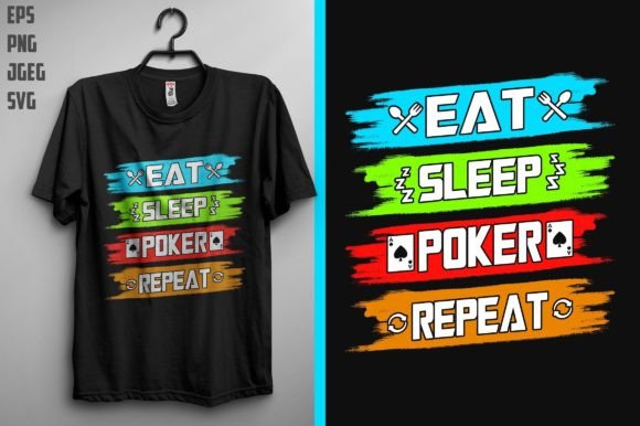 Poker Quote T Shirt Design - Graphics for Print Templates