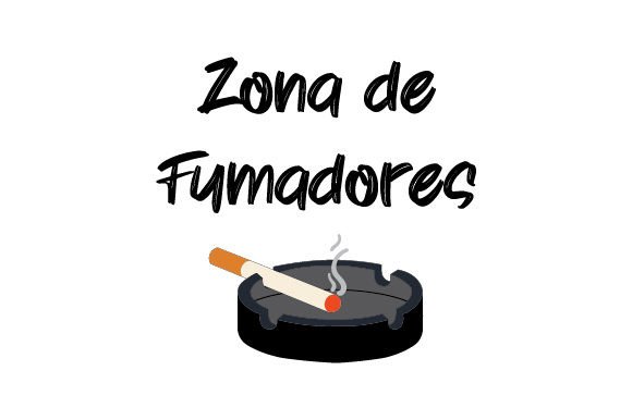 Zona De Fumadores - Spanish Quote Crafts for Home Decor